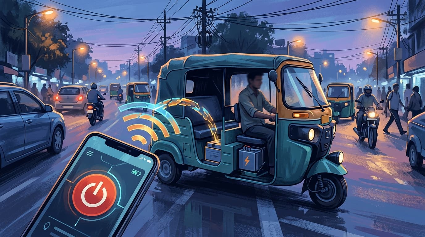 How Chinese Battery Apps Could Remotely Stop a Moving E-Rickshaw — and Why India Pulled Them