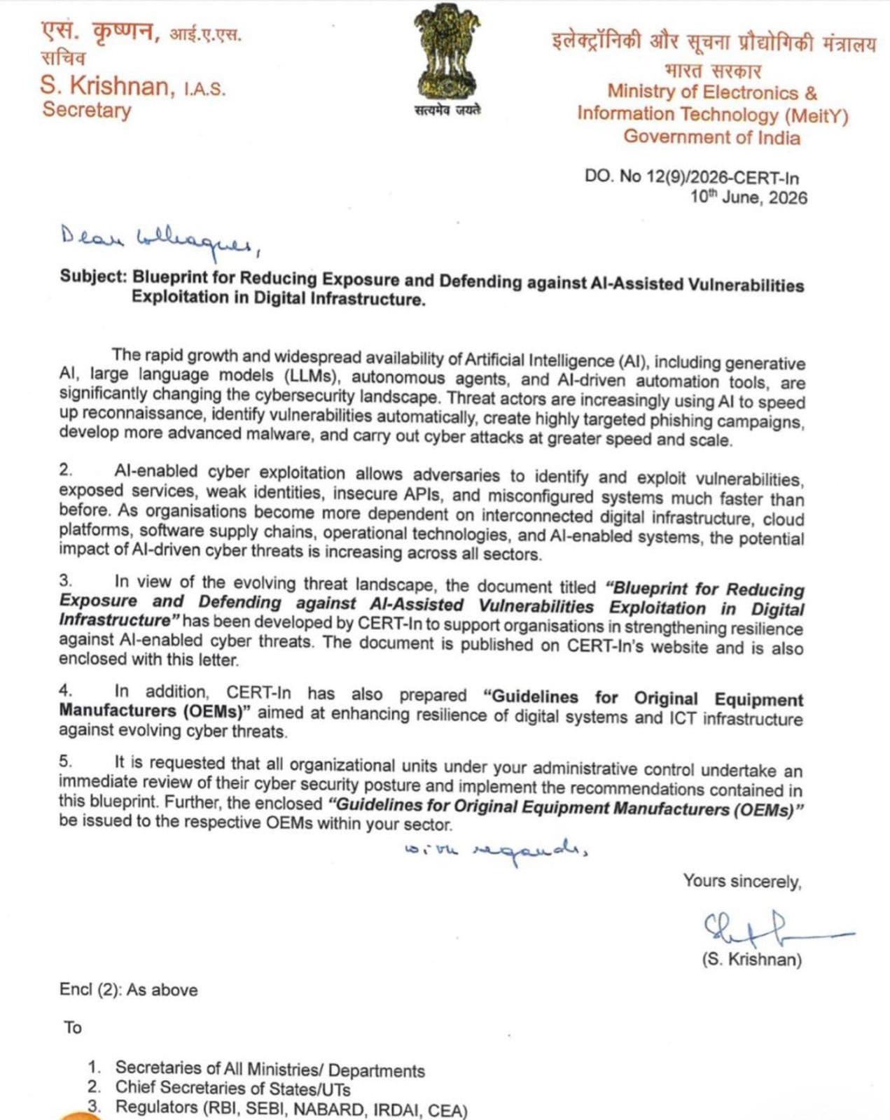 India Unveils 60-Day Cybersecurity Blueprint to Combat AI-Driven Threats to Critical Infrastructure
