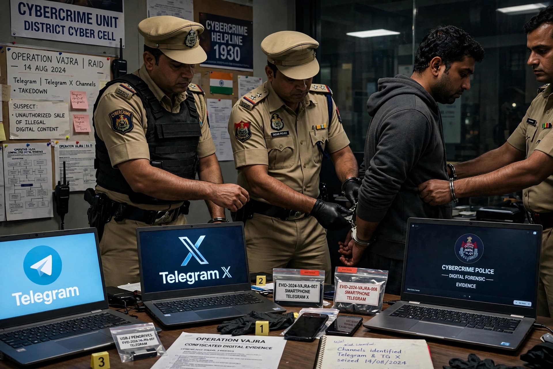 Cyber Crime Police Arrest Man for Online Trade in Child and Adult Pornography on Telegram